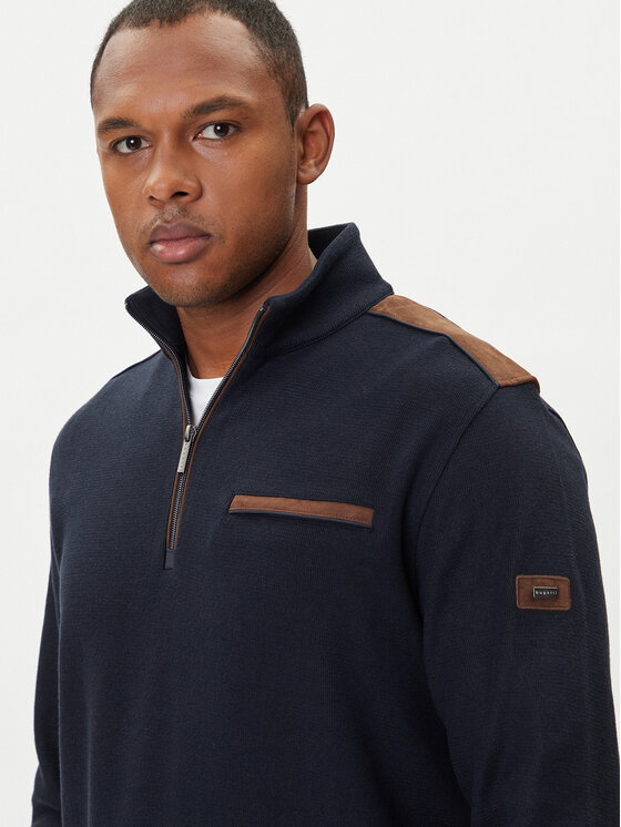 Bugatti Bugatti Sweatshirt 8500-85050D Dunkelblau Regular Fit