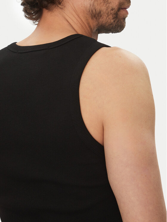 KARL LAGERFELD KARL LAGERFELD Tank top marškinėliai 755401 552238 Juoda Slim Fit