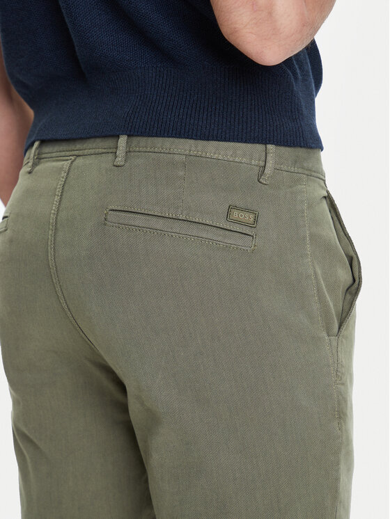 BOSS BOSS Chino kalhoty 50548006 Zelená Slim Fit