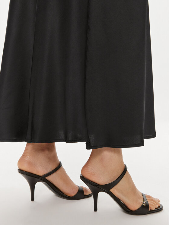ViCOLO ViCOLO Maxi szoknya TB0342 Fekete Regular Fit