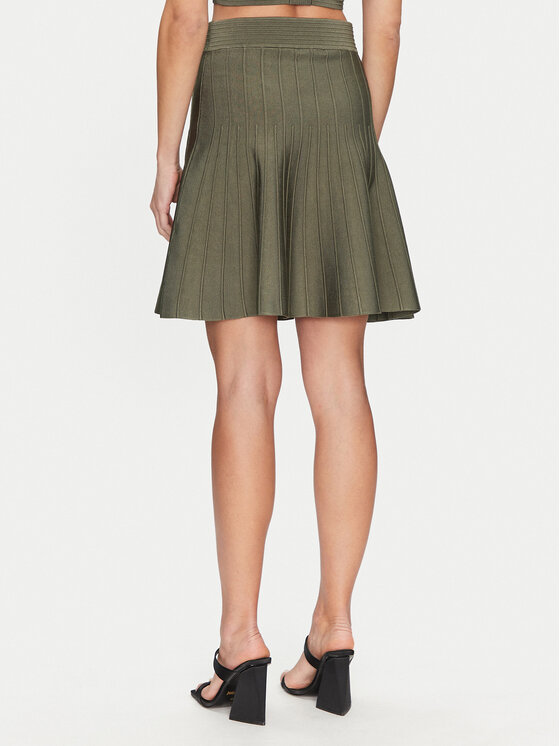 Guess Guess Mini suknja W5GD0U Z2XY0 Zelena Regular Fit