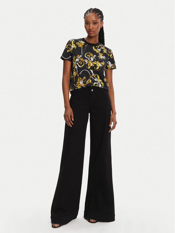 Versace Jeans Couture Versace Jeans Couture T-särk 78HAH613 Must Regular Fit