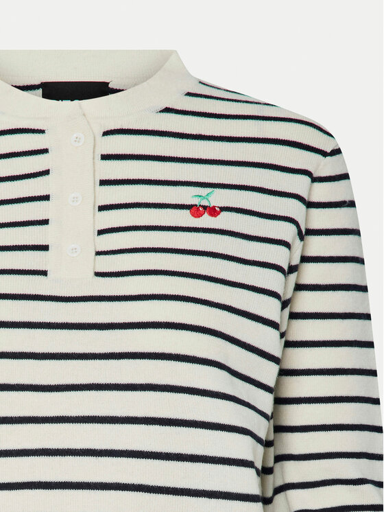 Pieces Pieces Sweter Senna 17156406 Écru Regular Fit
