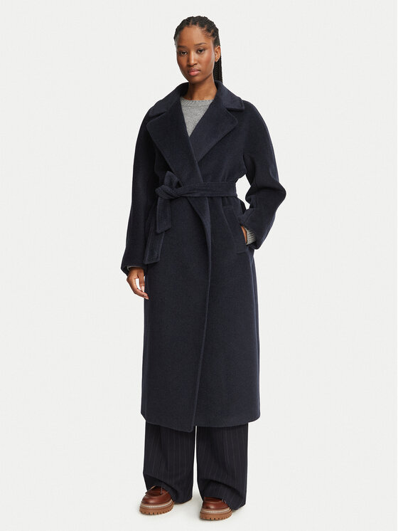 Weekend Max Mara Weekend Max Mara Palton de lână Tempera 2625016072 Bleumarin Regular Fit