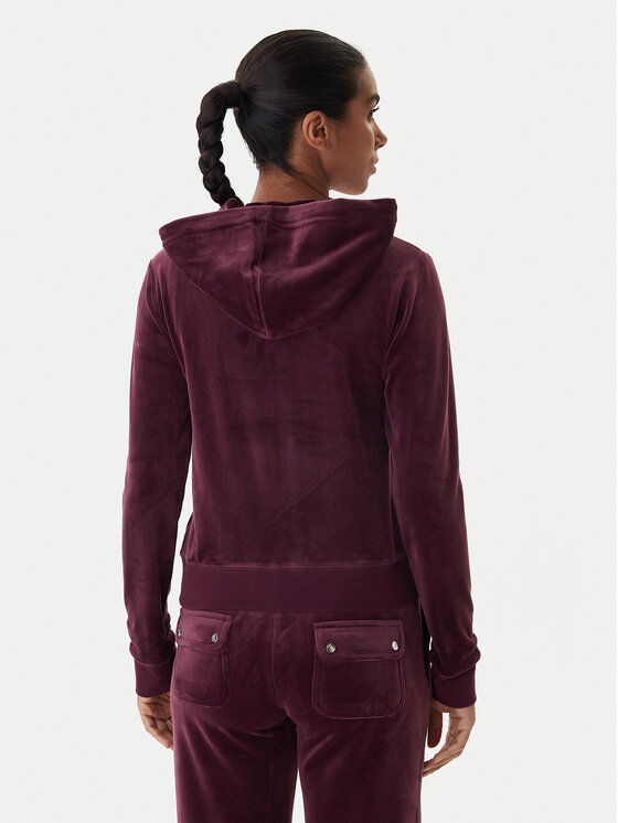 Juicy Couture Juicy Couture Світшот Robertson JCAP176 Бордовий Slim Fit