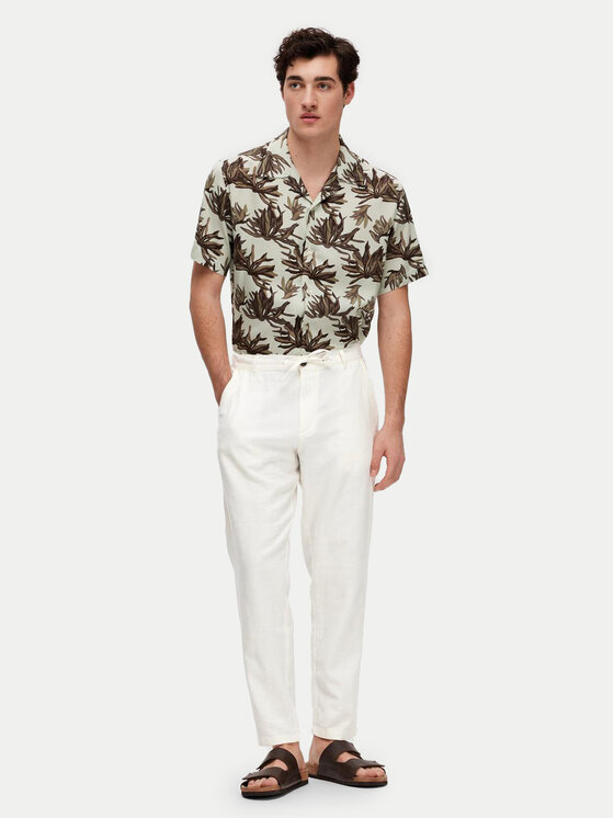 Selected Homme Selected Homme Chino nohavice 16087636 Biela Slim Tapered Fit