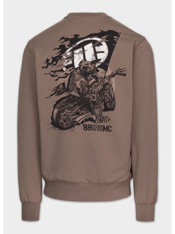 PITBULL PITBULL Bluza MC Brązowy Regular Fit