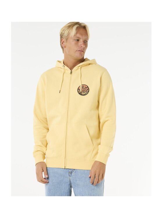 Rip Curl Rip Curl Bluza Wettie Passage Icon Zip Thru Żółty Standard Fit