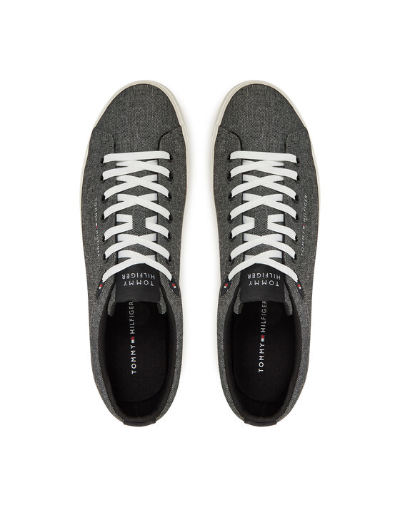 Tommy Hilfiger Tommy Hilfiger Tenisówki Th Hi Vulc Low Core Chambray FM0FM05389 Szary
