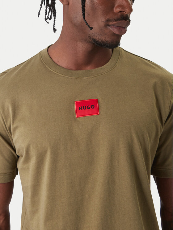 HUGO HUGO Тишърт Diragolino 50447978 Зелен Regular Fit