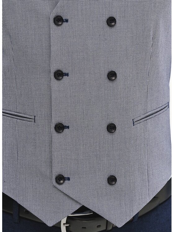 Pako Lorente Pako Lorente Kamizelka P25SF-8X-013 Granatowy Slim Fit