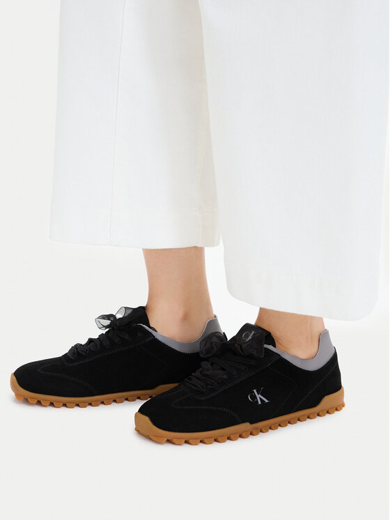 Calvin Klein Sneakers Low Profile Run MG Sue HW0HW03150 Negru
