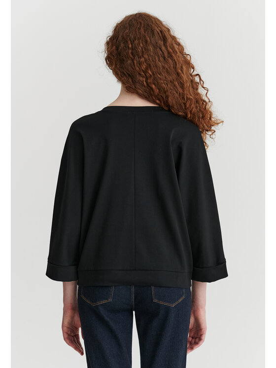 TATUUM TATUUM Bluzka ULEN Czarny Loose Fit