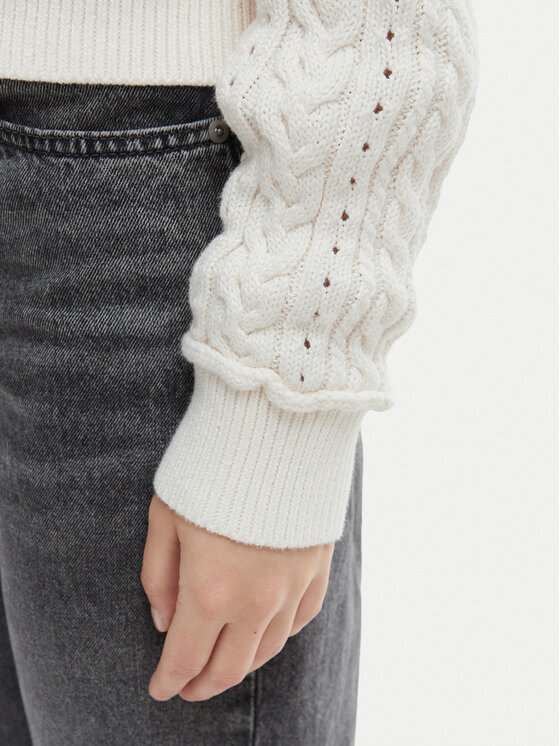 Tommy Jeans Tommy Jeans Cardigan DW0DW23024 Écru Regular Fit