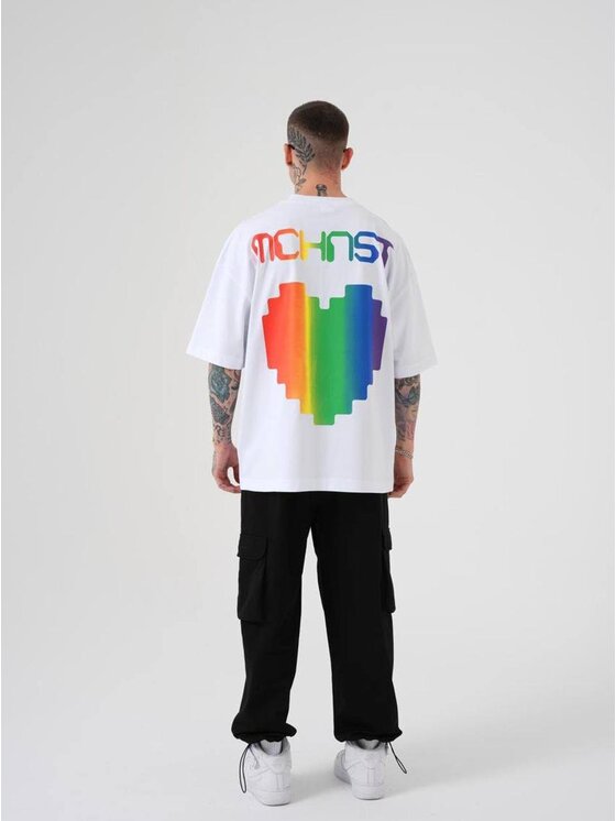 Machinist Machinist T-Shirt Koszulka Z Krótkim Rękawem Oversize Biała Machinist Mchnst Love S Biały Oversize