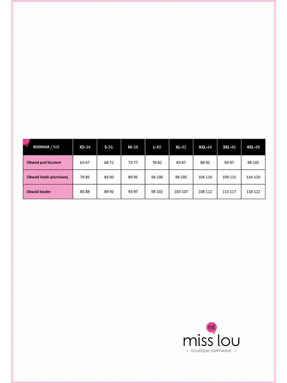 Miss Lou Miss Lou Bikini ML052 Kolorowy