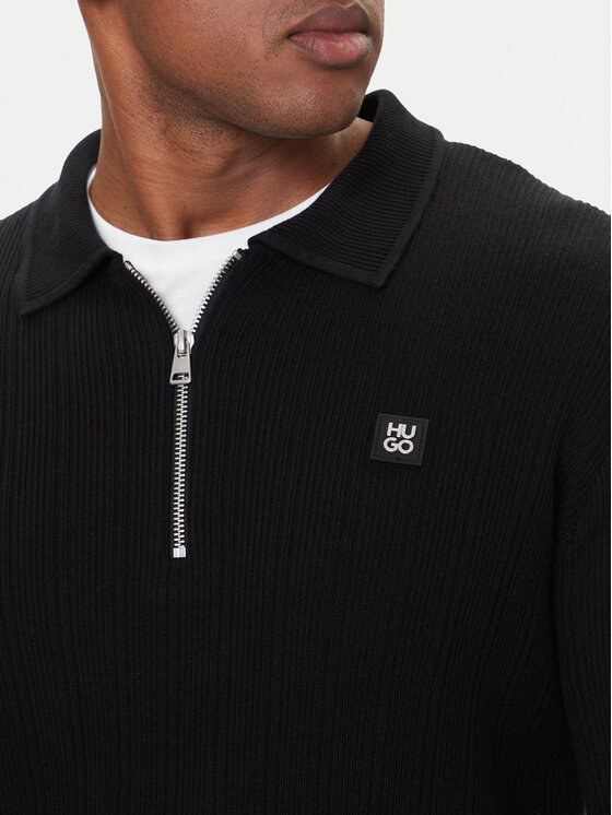 HUGO HUGO Megztinis Sastoro 50524556 Juoda Regular Fit