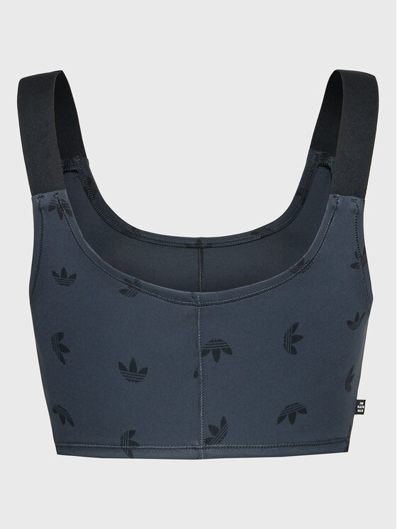 adidas adidas Top Allover Print Corset HL9159 Szary Slim Fit