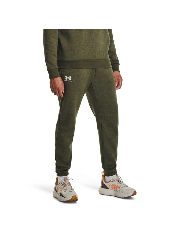 Under Armour Under Armour Joggery Essential Fleece Jogger Zielony Regular Fit