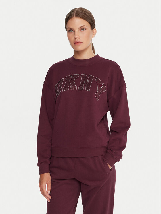 DKNY Sport DKNY Sport Mikina DP5T1462 Bordó Regular Fit