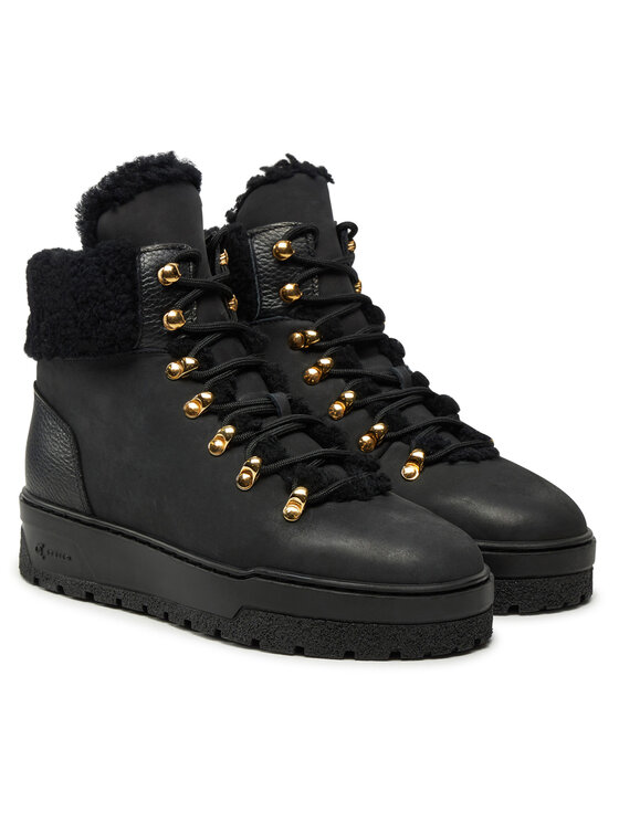 Pollini Pollini Μποτάκια SA21254H0LTOA00A Μαύρο
