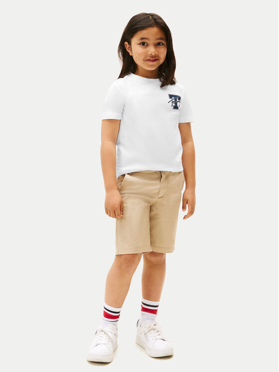 Tommy Hilfiger Tommy Hilfiger T-Shirt Varsity Graphic KB0KB09868 Biały Regular Fit