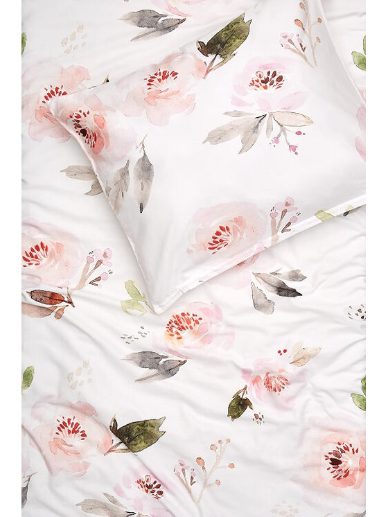 White pocket White pocket Komplet pościeli we wzory Biały