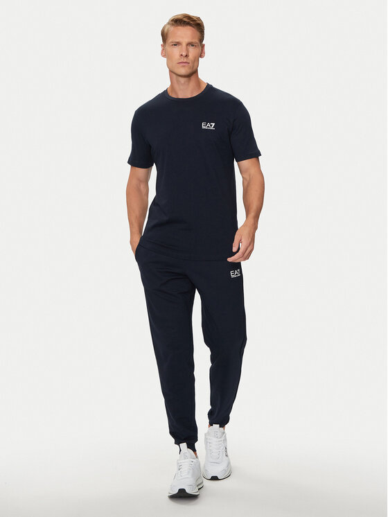 EA7 EMPORIO ARMANI クルーネック Tシャツ 8npt25-pjvpz EA7 Emporio Armani T-Shirt 8NPT25 PJVPZ 1562 Tmavomodrá