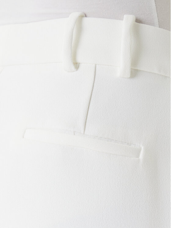 Morgan Morgan Pantaloni di tessuto 251-PVAPLO Bianco Loose Fit