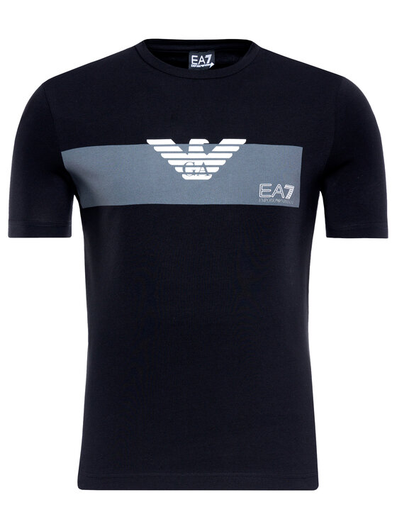 EA7 Emporio Armani EA7 Emporio Armani T-Shirt 3GPT10 PJP6Z 1200 Černá Regular Fit