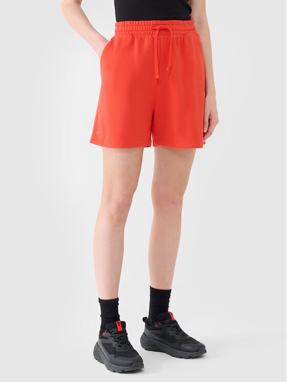 4F 4F Pantaloncini di tessuto 4FWSS25TSHOF529-62S Rosso Oversize