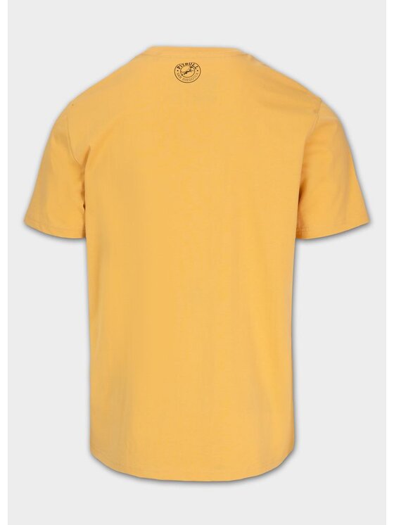 PITBULL PITBULL T-Shirt AUTOMATIC Żółty Regular Fit