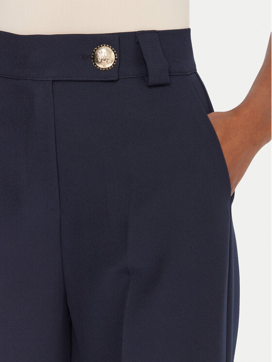 Maryley Maryley Штани з тканини 25IB563/43BL Cиній Regular Fit