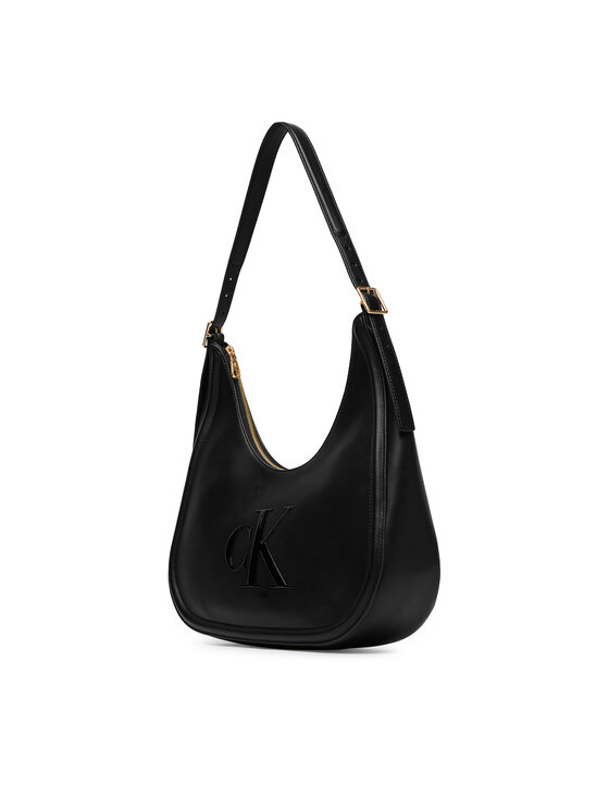 Calvin Klein Calvin Klein Kabelka Bold Ck Crescent Bag LV04F3427G Čierna