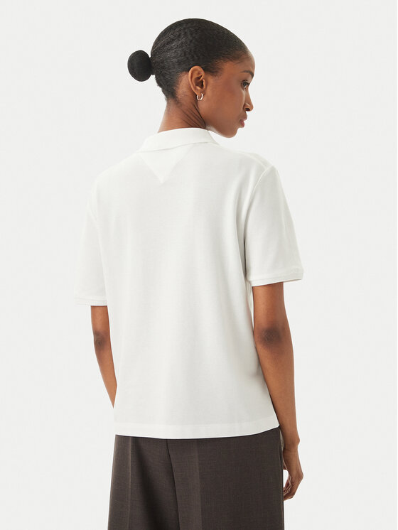 Tommy Hilfiger Tommy Hilfiger Poloshirt WW0WW48720 Weiß Relaxed Fit