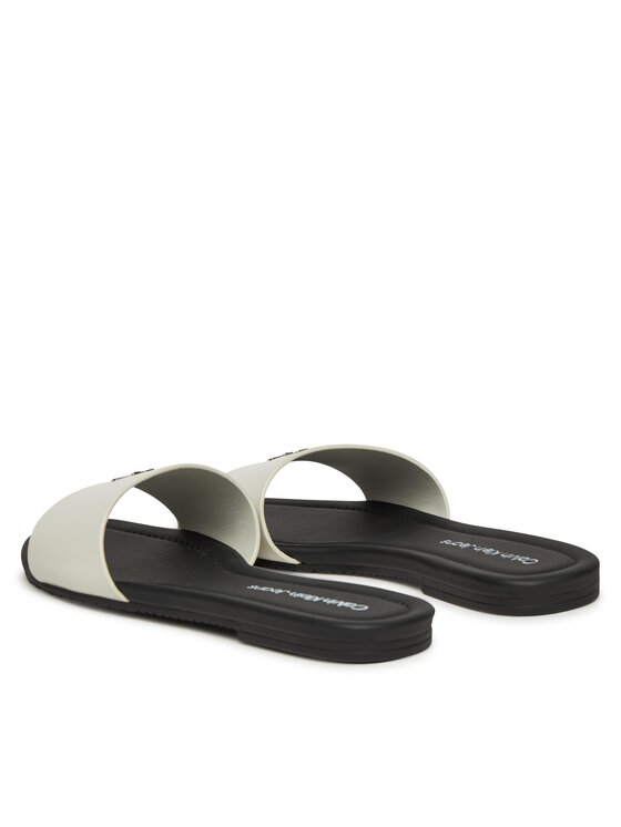 Calvin Klein Jeans Calvin Klein Jeans Natikače Flat Sandal Slide Mg YW0YW01697 Bijela