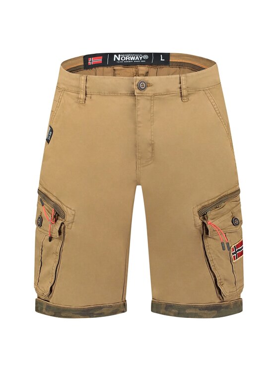 Geographical Norway Geographical Norway Bermudy SY1694H/GN-Kaki Khaki Regular Fit