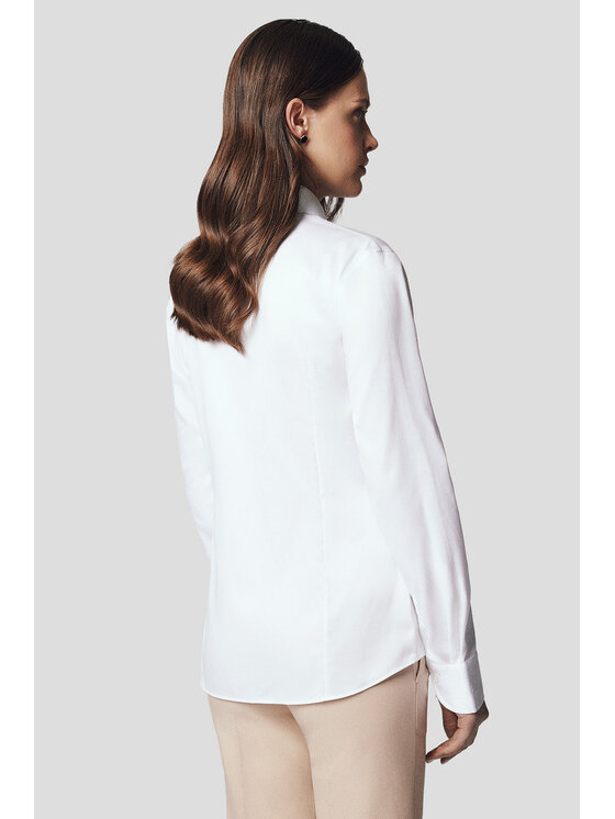 Lancerto Lancerto Koszula Koszula Damska Biała Bawełniana Varda Slim KO073224000067 Biały Slim Fit