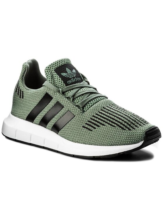 Green adidas swift run on sale