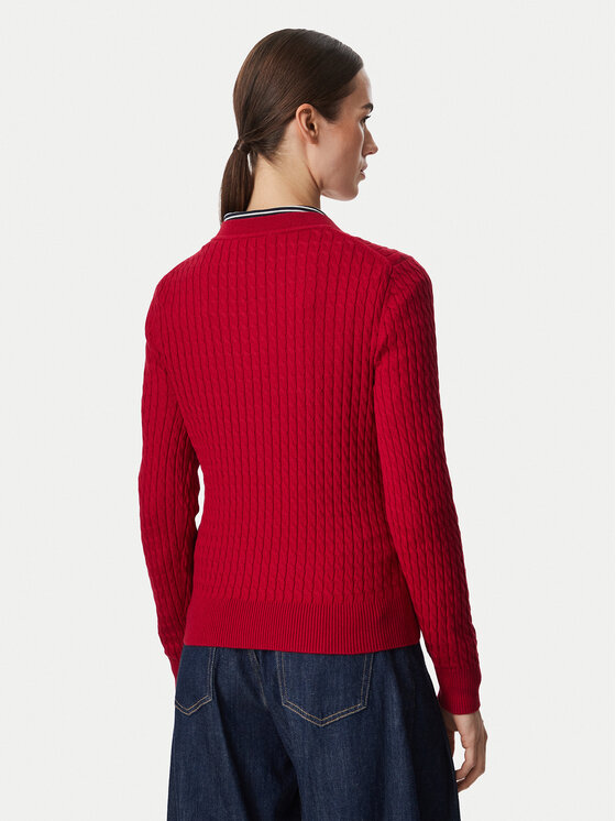 Tommy Hilfiger Tommy Hilfiger Kampsun WW0WW44993 Punane Regular Fit