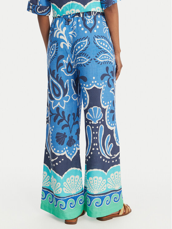 Banana Moon Banana Moon Pantaloni di tessuto Alcaniz Cleariv MYY56 Celeste Regular Fit