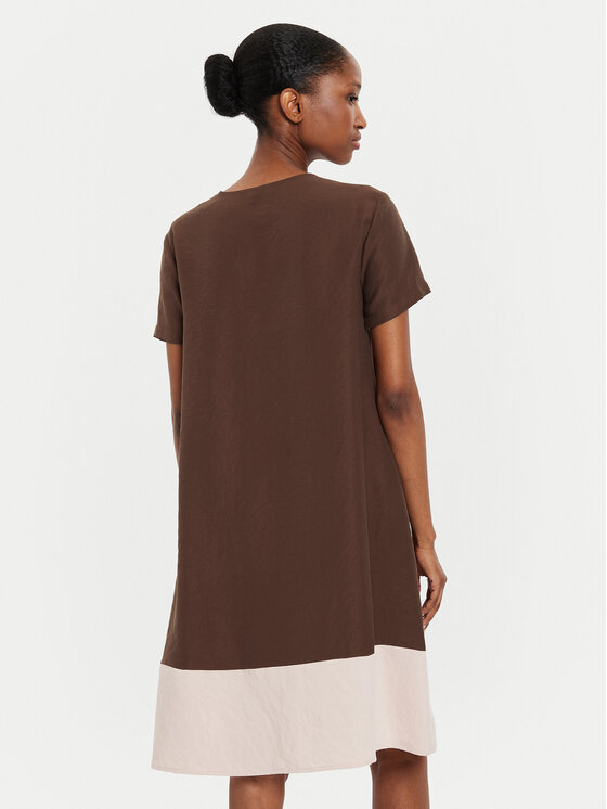 United Colors Of Benetton United Colors Of Benetton Vsakodnevna obleka 4O79DV0AO Rjava Regular Fit