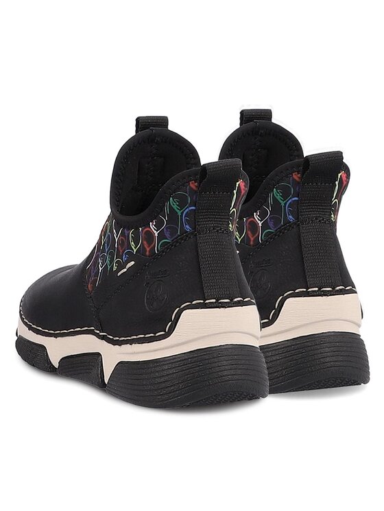 Rieker Rieker Sneakersy 45957-00 Czarny