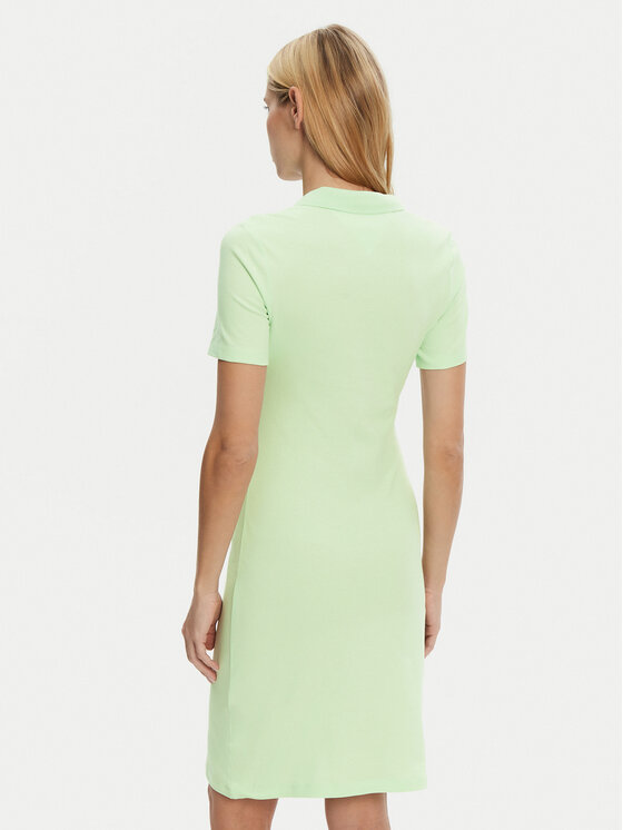 Tommy Hilfiger Tommy Hilfiger Kasdieninė suknelė WW0WW43228 Žalia Slim Fit