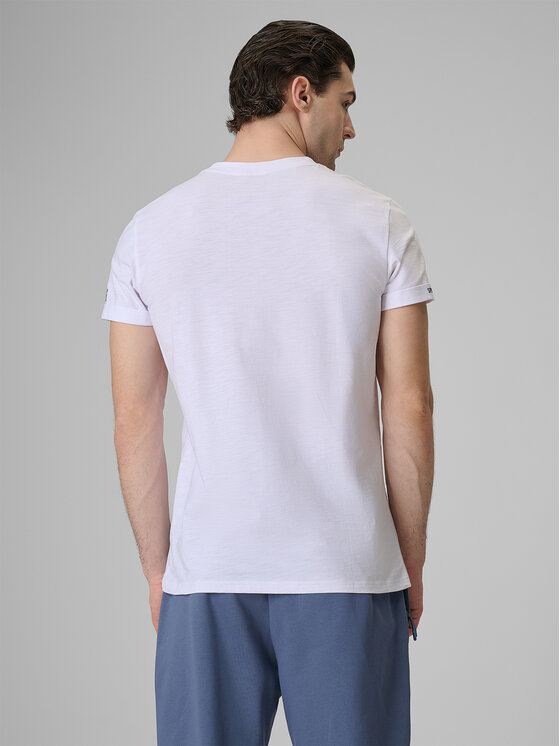 4F 4F T-Shirt COMMERCIAL Biały Regular Fit