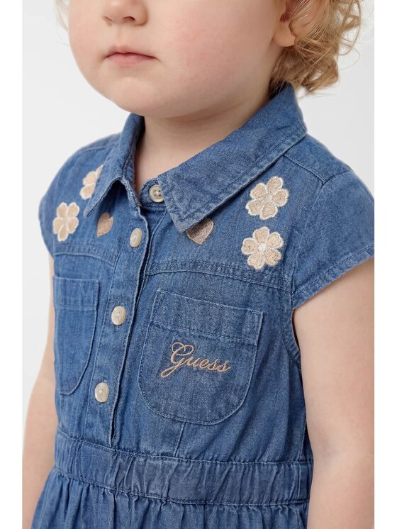 Guess Kids Guess Kids Sukienka codzienna 182537 Niebieski Classic Fit