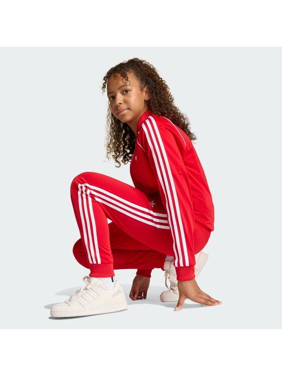 adidas adidas Donji dio trenerke adicolor SST KE2861 Crvena Regular Fit