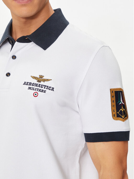 Aeronautica Militare Aeronautica Militare Tricou polo 241PO1768P191 Écru Regular Fit