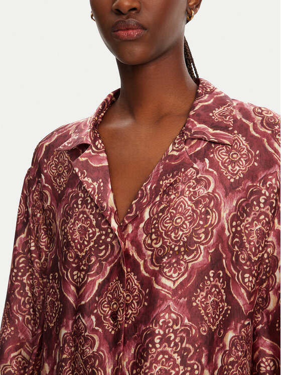 ViCOLO ViCOLO Сорочка TD0378 Бордовий Relaxed Fit