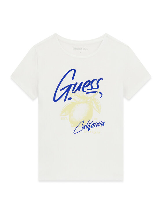 Guess Guess T-Shirt J6GI01 K6YW4 Weiß Regular Fit